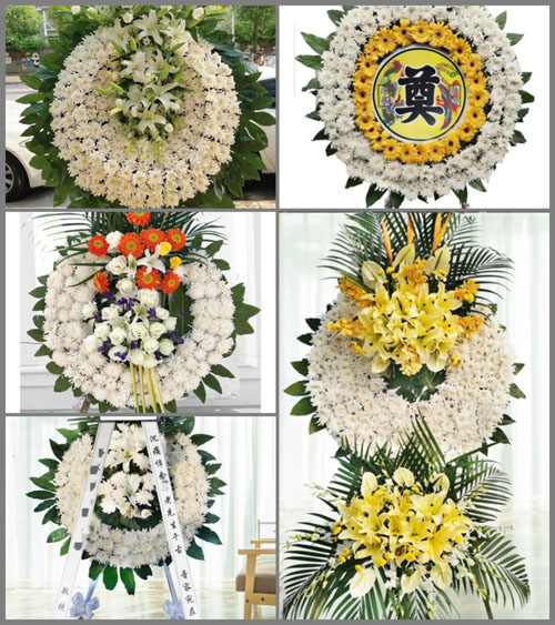 湖北黄冈市浠水县团陂镇方伯祠村花圈速递